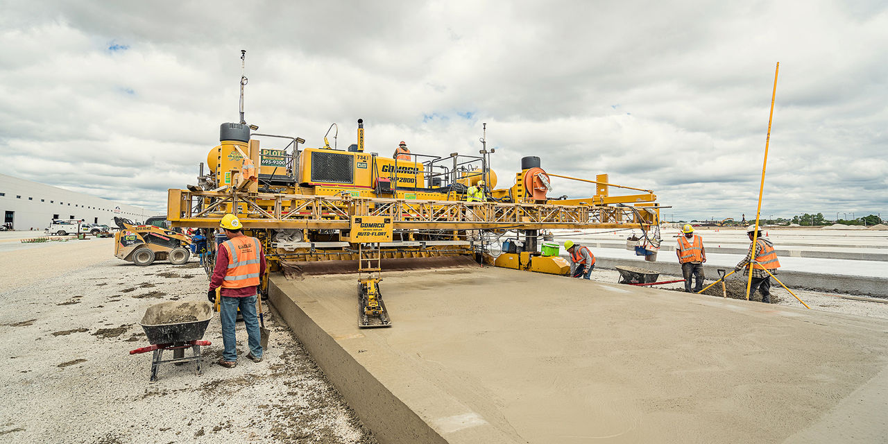 Toepassing van betonnen bestrating